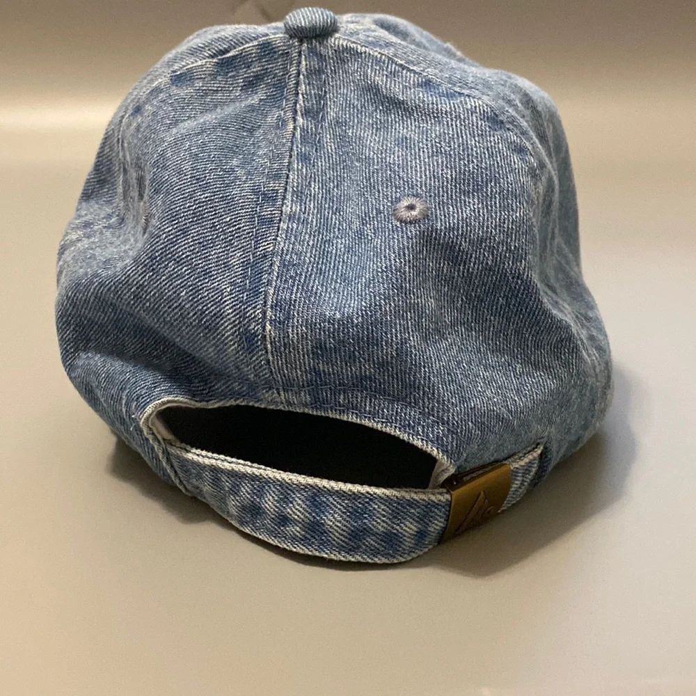 Denim Dad Hat Strapback Cap - Picture 4 of 4